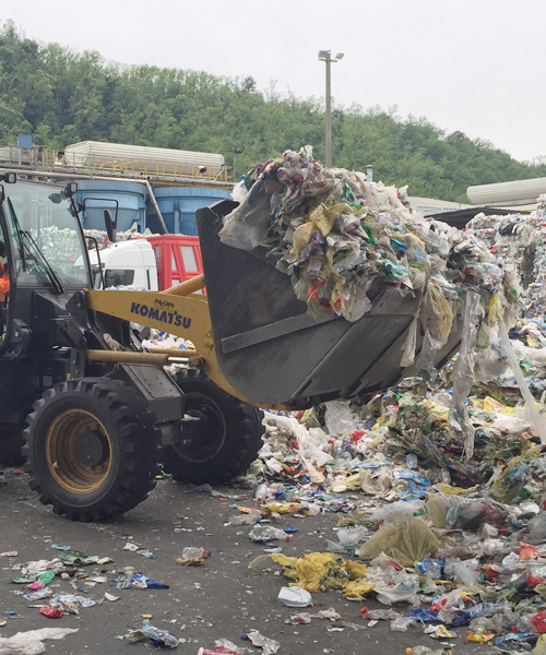 Benna Pala Rifiuti per Pale Gommate