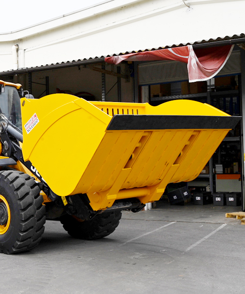 Benna Pala Alto Ribaltamento per Pale Gommate